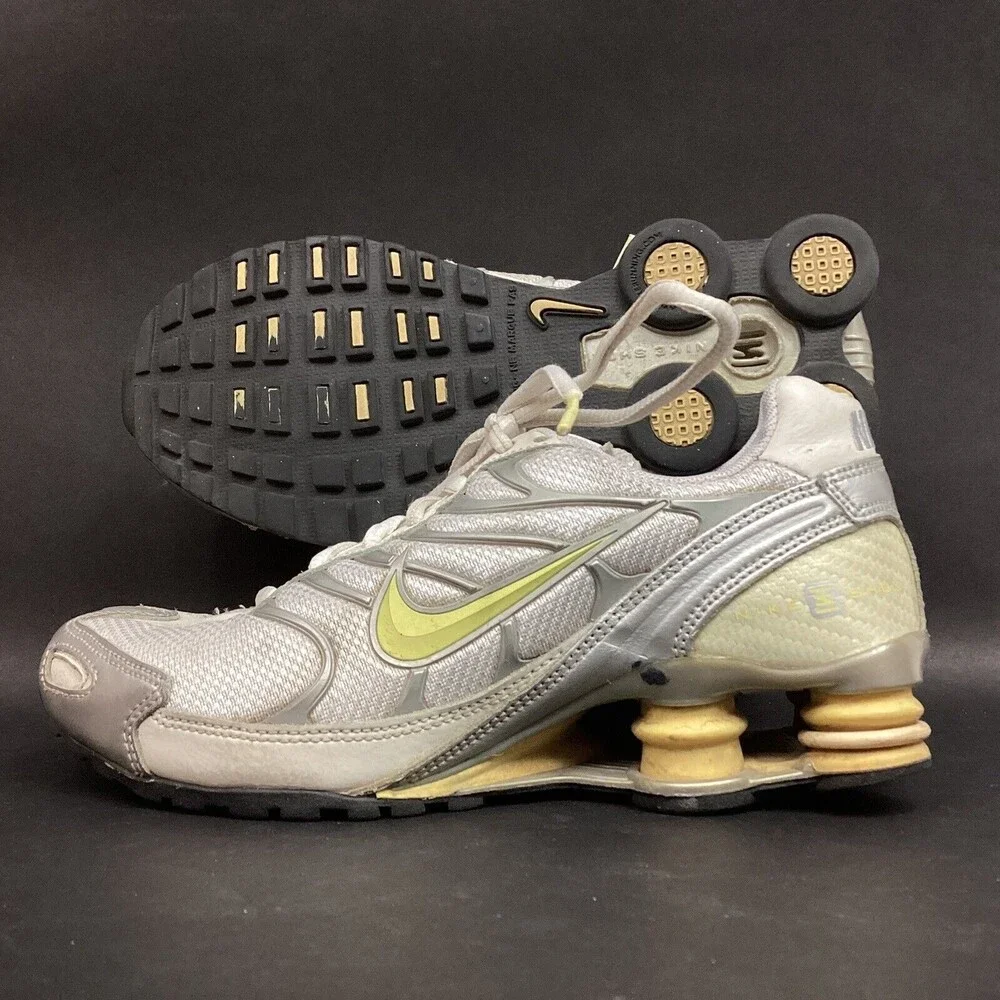Nike Shox-Youth Sz 3.5 -Turbo VI Off-White/Gray Running Shoes- 2007 - 318096-172